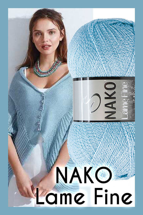 NAKO LAME FINE 11476SE Buz Mavisi + Sedef - 1