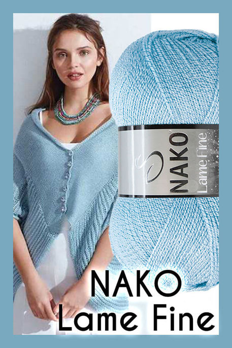 NAKO - NAKO LAME FINE 11476SE Ice Blue