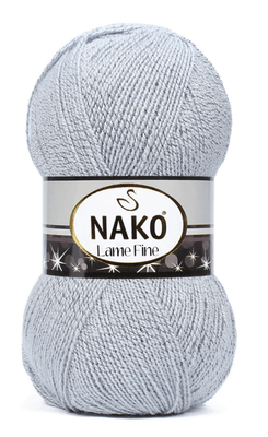 NAKO LAME FINE 6671UM Gri + Uçuk Mavi - 1