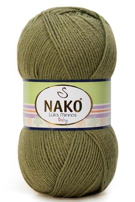 NAKO LÜKS MİNNOŞ 11909 Zeytın Yeşili 
