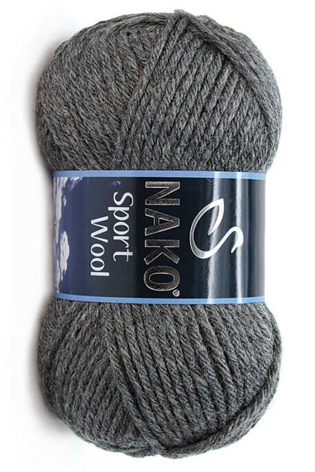 NAKO - NAKO SPORT WOOL 193 Koyu Gri Melanj