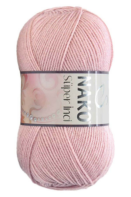 Nako Yarn - NAKO SÜPER İNCİ KNİTTİNG YARN 10275 Pinkish Powder