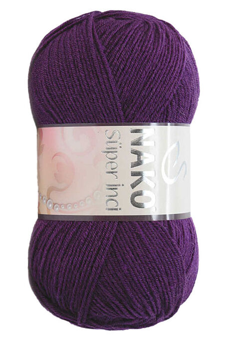 Nako Yarn - NAKO SÜPER İNCİ KNİTTİNG YARN 3260 Purple