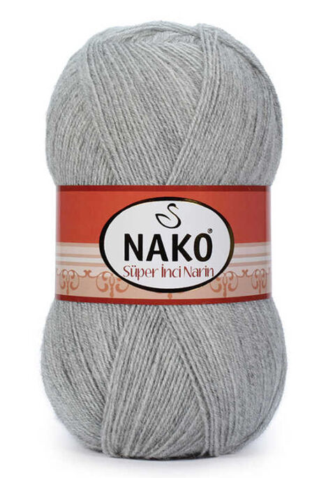 NAKO SÜPER İNCİ NARİN 195 Açık Gri Melanj - 1