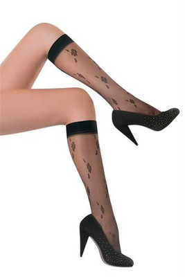 NBB - PATTERNED BELOW KNEE SOCKS 9016