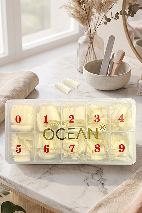 OCEAN 59-S YARIM AY NATUREL TİPS TIRNAK - 1