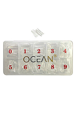 OCEAN 59-T  YARIM AY ŞEFFAF  TİPS TIRNAK - 2
