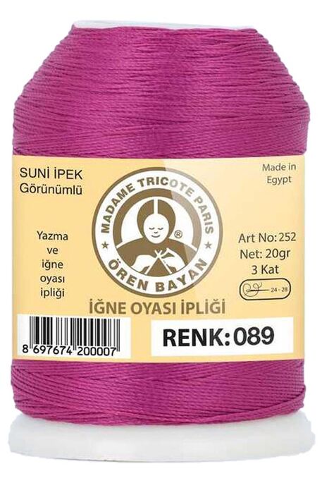 ÖREN BAYAN - ÖREN BAYAN SUNİ İPEK OYA İPLİĞİ 20 GR 0089
