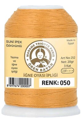 ÖREN BAYAN - ÖREN BAYAN SUNİ İPEK OYA İPLİĞİ 20 GR 0050