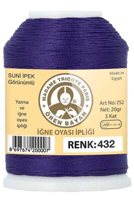 ÖREN BAYAN - ÖREN BAYAN SUNİ İPEK OYA İPLİĞİ 20 GR 0432