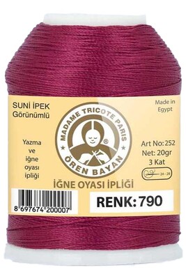 ÖREN BAYAN - ÖREN BAYAN SUNİ İPEK OYA İPLİĞİ 20 GR 0790