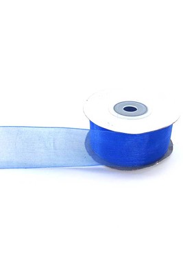  - ORGANZE RIBBON 3CM SAKS BLUE 506