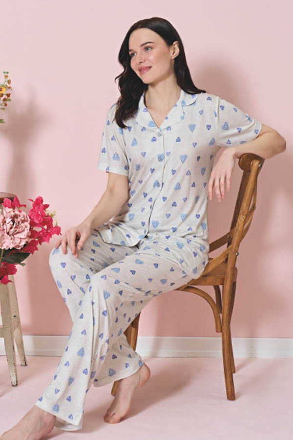 Over Sleep 1845 Bayan Pijama Takım