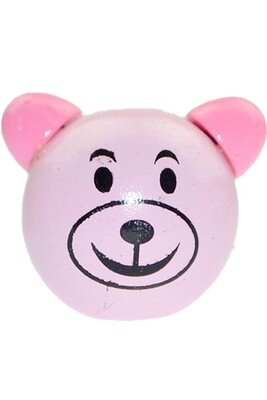  - PACIFIER BEAD BEAR 100 PINK