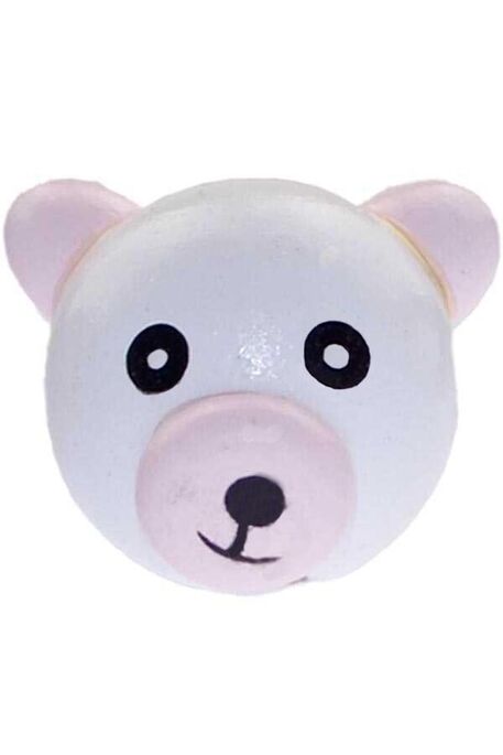  - PACIFIER BEAD BEAR 101 WHITE PINK