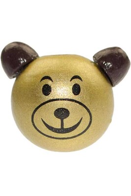 PACIFIER BEAD BEAR 104 GOLD YELLOW - Thumbnail