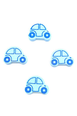  - PACİFİER CHAİN ORNAMENT WOODEN CAR LIGHT BLUE 16mm