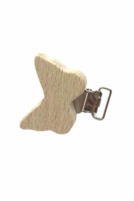  - PACiFiER CLiPS WOODEN FIGURE BUTTERFLY