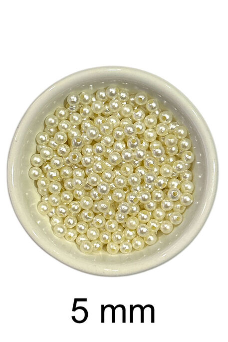  - DÖKME İNCİ 5 MM 02 KREM 25 GR