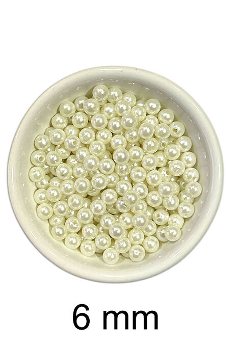  - DÖKME İNCİ 6 MM 02 KREM 25 GR