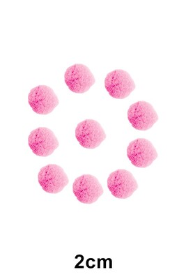  - PONPON 2 CM 10LU PAKET 104 PEMBE
