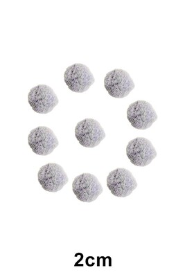  - PONPON 2 CM 10LU PAKET 109 GRİ