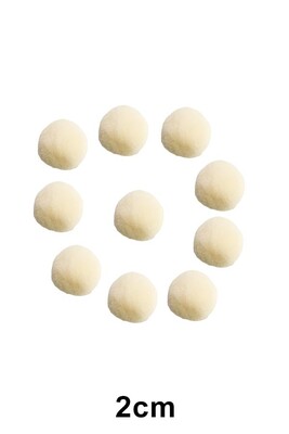  - PONPON 2 CM 10LU PAKET 110 KREM