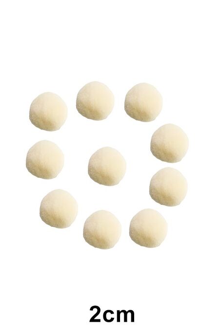  - PONPON 2 CM 10LU PAKET 110 KREM