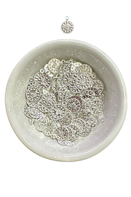 PUL METAL 07 GÜMÜŞ TUĞRA 10MM 25 GR - 1