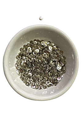  - PUL METAL 16 YUVARLAK DELİKLİ GÜMÜŞ 4 MM 25 GR