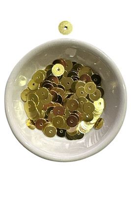  - PUL METAL 19 YUVARLAK DELİKLİ ALTIN 8 MM 25 GR