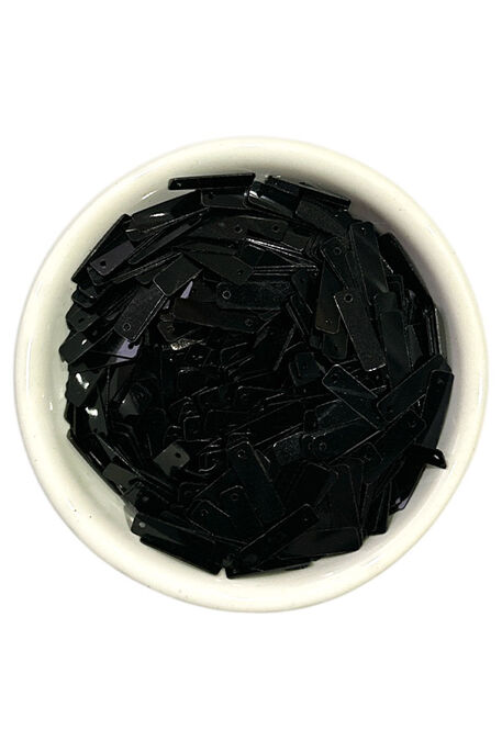  - PUL PLASTİK DİKDÖRTGEN 02 SİYAH 25 GR