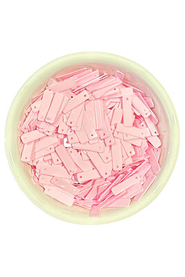 - PUL PLASTİK DİKDÖRTGEN 14 AÇIK PEMBE 20 GR