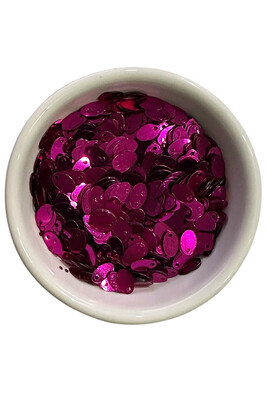  - PUL PLASTİK OVAL 08 FUŞYA 20 GR