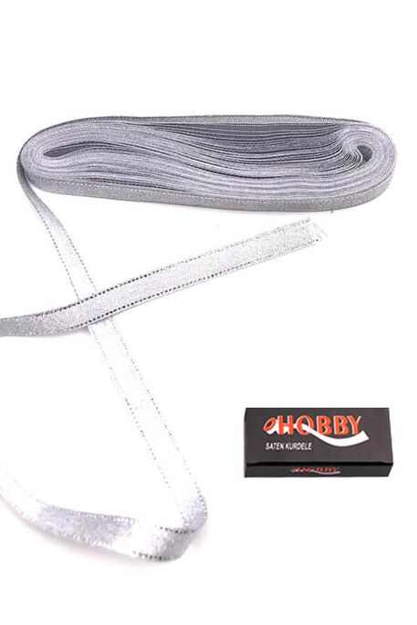  - RIBBON SIM NO: 2 (1 CM) 10 MT 01 SILVER