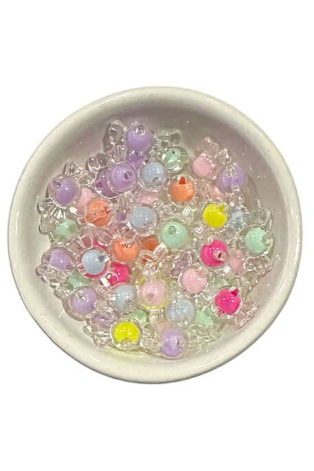  - ŞEFFAF ŞEKER BONCUK 10 MM ŞEKER 25 GR
