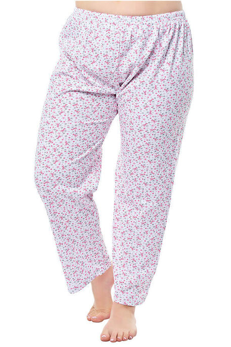 SEHER YILDIZI - WOMEN PATTERNED BLOOM PANTS 0023