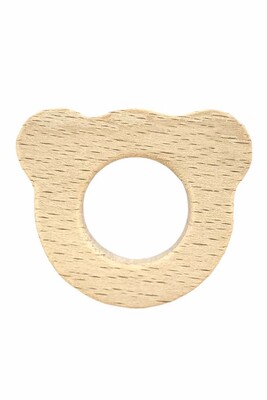  - TEETHER WOOD FIGURE BEAR