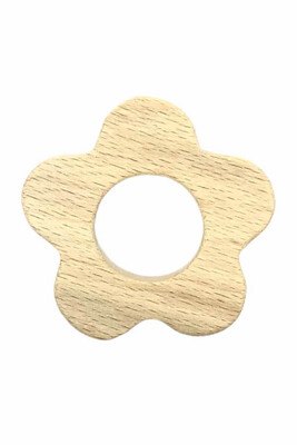  - TEETHER WOOD FIGURE FLOWER