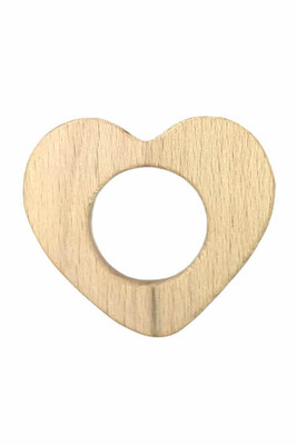  - TEETHER WOOD FIGURE HEART