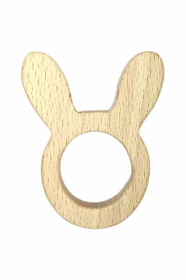  - TEETHER WOOD FIGURE RABBIT