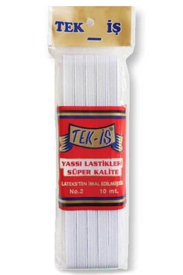  - TEK-İŞ FLAT ELASTICATE NO:2 WHITE 10 MT