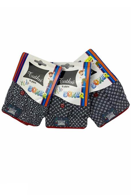 TUTKU 0250 ÇOCUK DESENLİ BOXER - 3