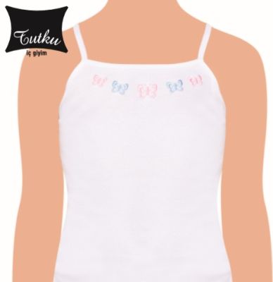 TUTKU - GIRL EMBROİDERED TANK 0165
