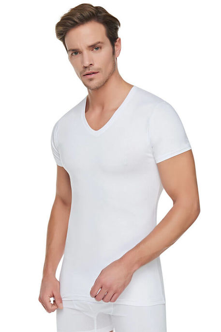 TUTKU - MEN V-NECK T-SHİRT 0107