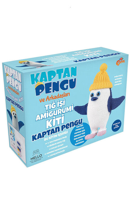 TUVA - TUVA TIĞ İŞİ AMİGURUMİ KİTİ KAPTAN PENGU