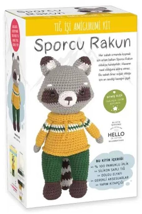 TUVA - AMIGURUMI KITI SPORTS RACOON SCF14