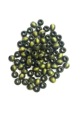  - WOODEN BEADS 304 GREEN 10 MM