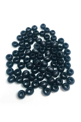  - WOODEN BEADS 305 BLACK 10 MM