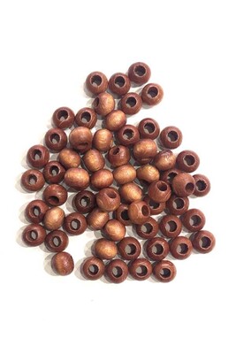  - WOODEN BEADS 307 BROWN 10 MM